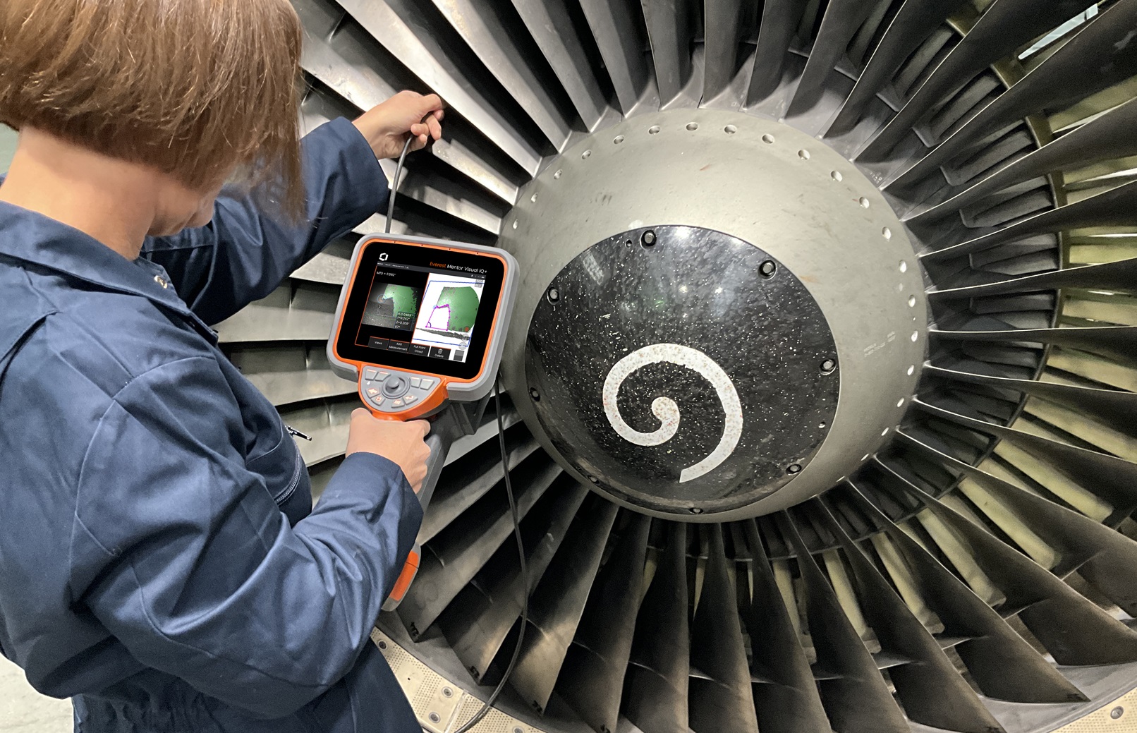 韋林3D測量工業內窺鏡在航空發動機孔探中的測量應用