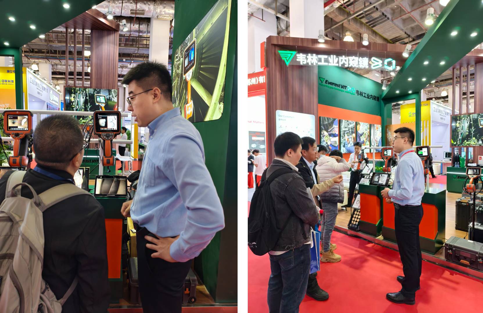 韋林工業內窺鏡產品吸引大量客戶關注